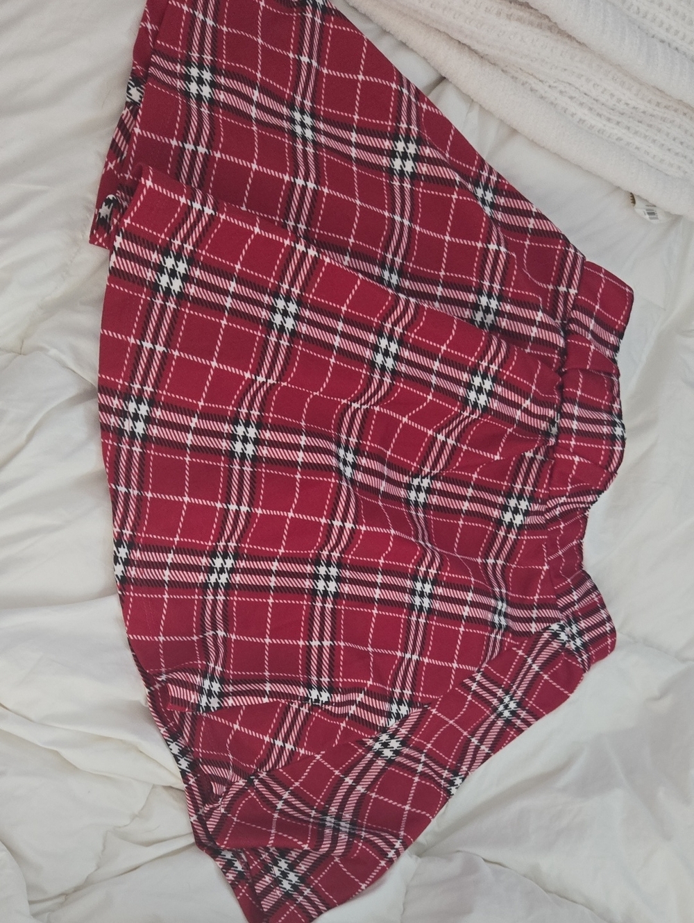 Women’s Red Plaid Mini Skirt - Stylish A-Line Schoolgirl Style